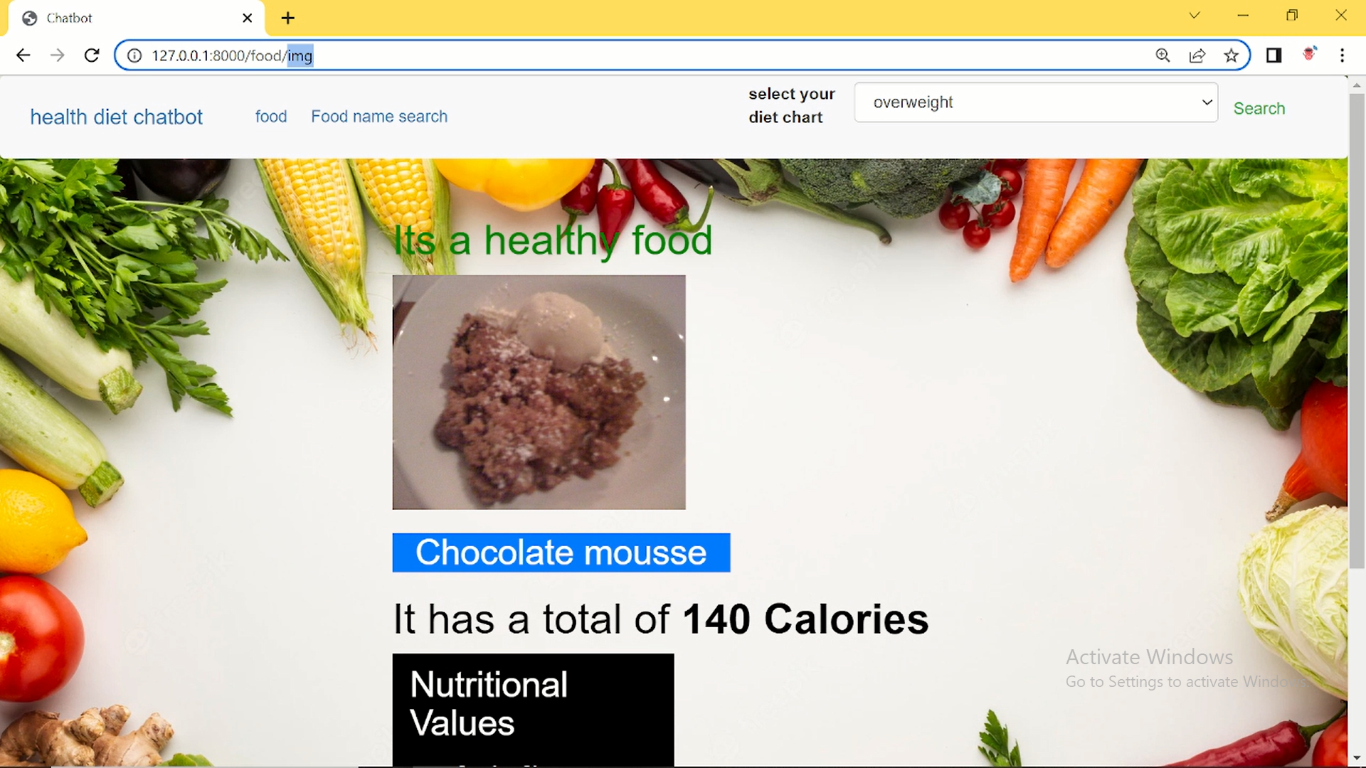 FOOD IMAGE CLASSIFICATION AND NUTRITION VALUE PREDICTION USING IMAGE CLASSIFICATION